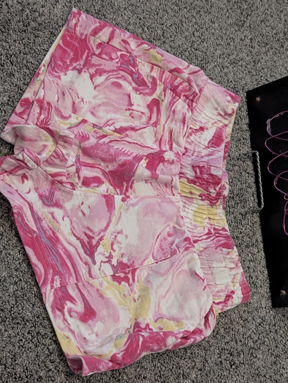 No Boundaries Pink Marble Shorts M